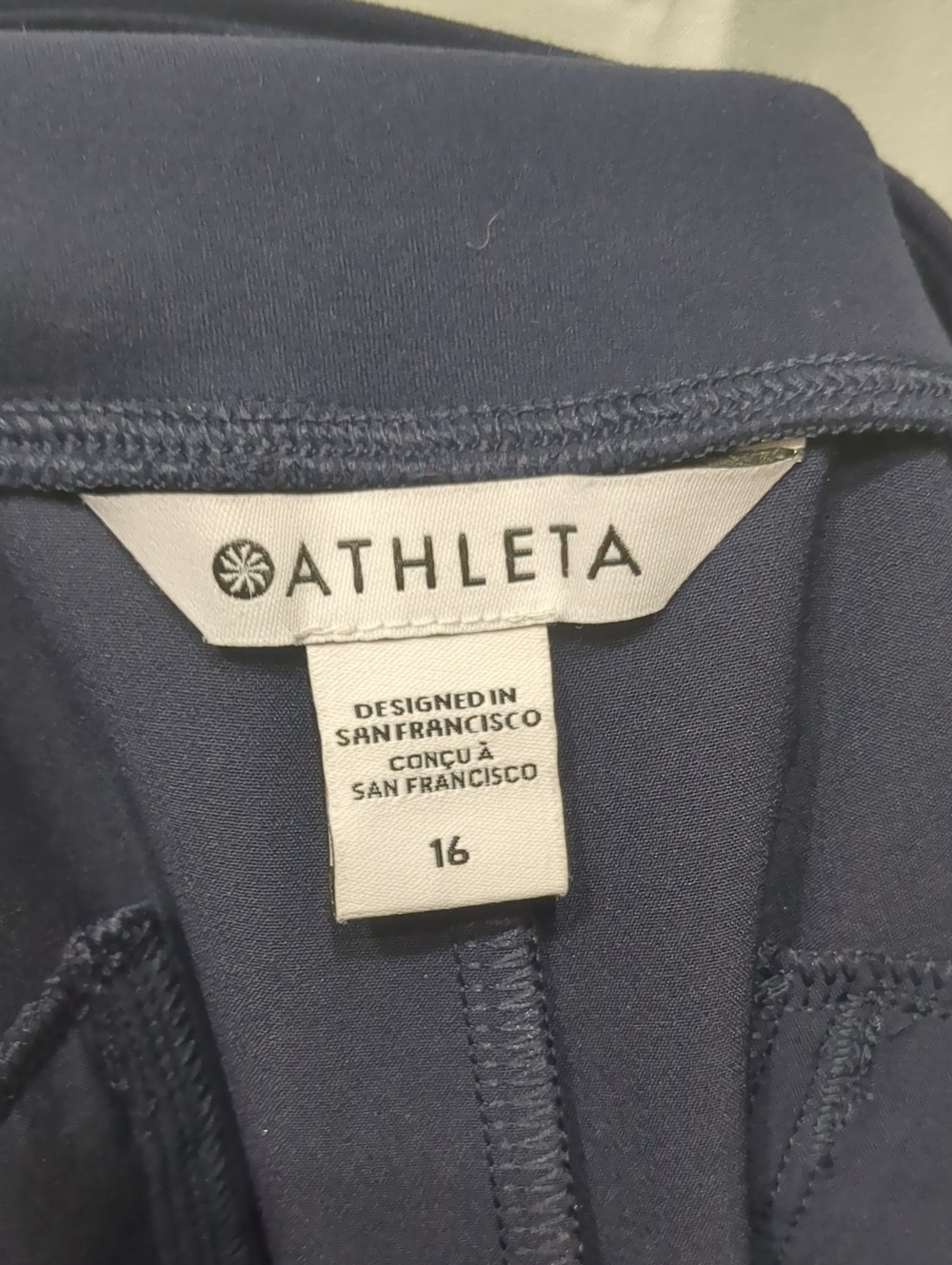 Athleta Navy Endless Pant Sz 16 - Picture 3 of 6